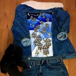 Winter Wonderland jean jacket